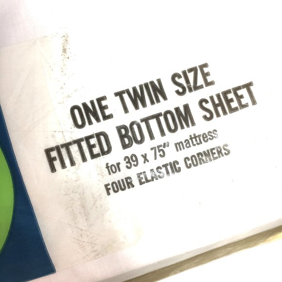 VTG Montgomery Ward Percale Twin Fitted Sheet Bottom Sheet NOS - Picture 4 of 8